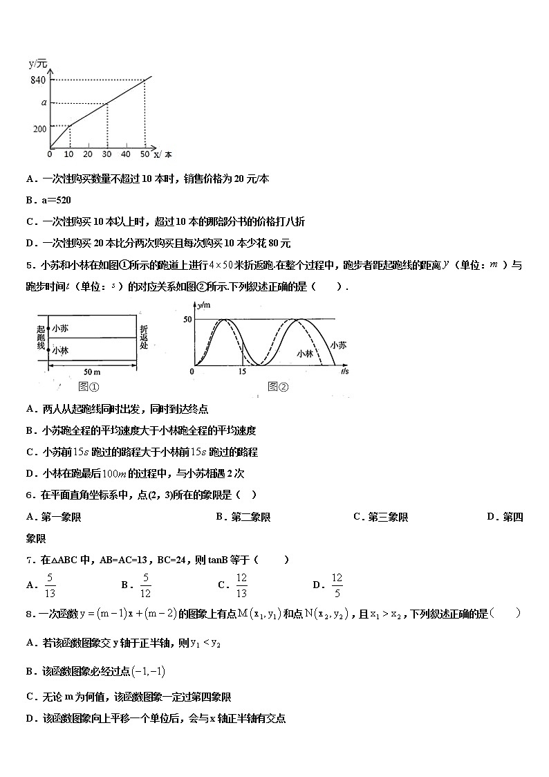 四川省凉山重点中学2021-2022学年中考试题猜想数学试卷含解析第2页