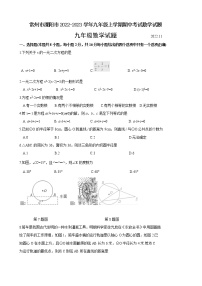 常州市溧阳市2022-2023学年九年级上学期期中考试数学试题（含答案）