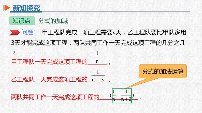 15.2.2 第1课时 分式的加减 人教版数学八年级上册精选课件第6页