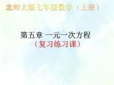 北师大版七年级上册 第五章一元一次方程复习 （练习课）优质课件