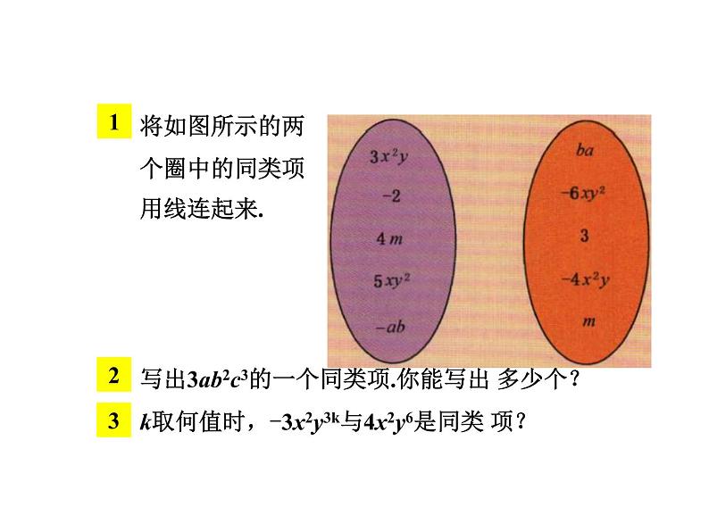 3.4.1  同类项与合并同类项 课件第6页