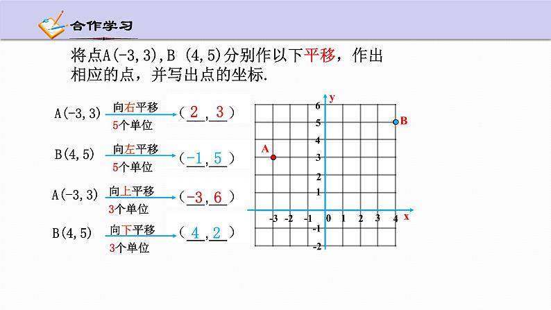 4.3 坐标平面内图形的轴对称和平移 第2课时 浙教版八年级数学上册课件04