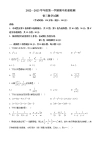 山东省青岛市莱西市2022-2023学年八年级上学期期中数学试题(含答案)