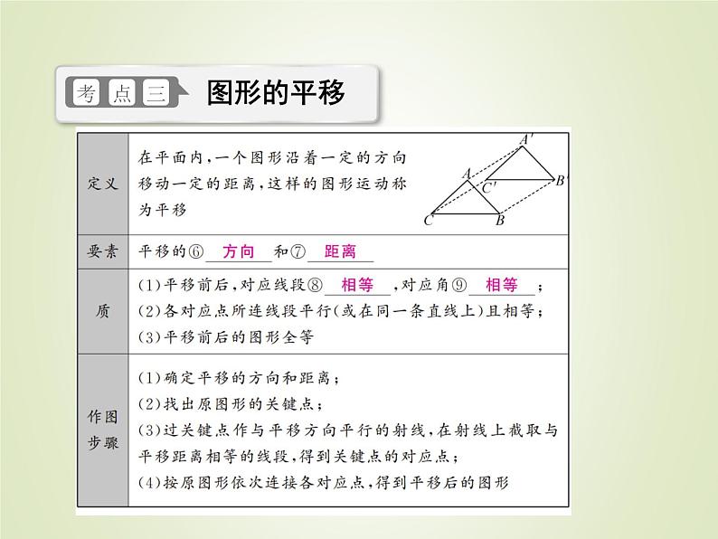 中考数学复习第26讲图形的对称平移与旋转精讲课件08