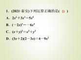 中考数学复习第2讲整式与因式分解精练课件