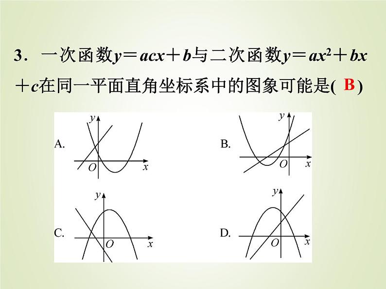 中考数学复习第13讲二次函数的图象及性质精练课件04