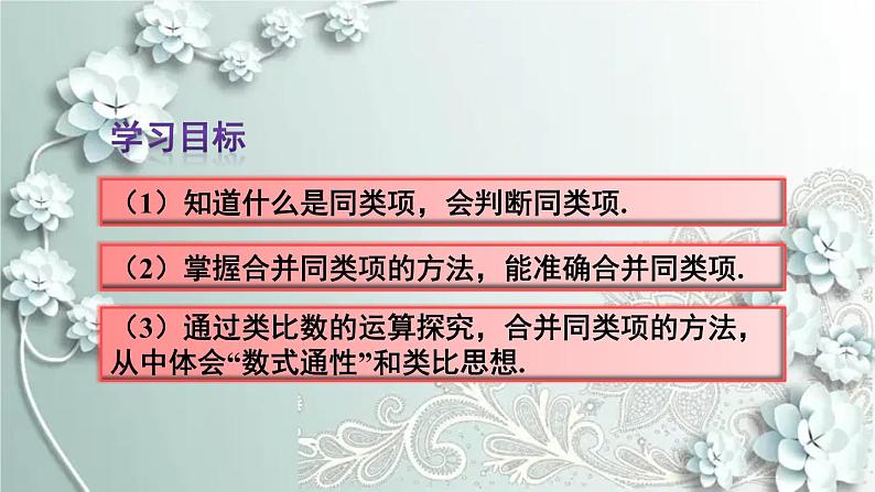 人教版数学七年级上册第二章 整式的加减第1课时 合并同类项 课件第3页