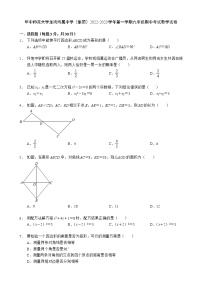 广东省深圳市华中师范大学龙岗附属中学（集团）2022-2023学年上学期九年级期中考试数学试卷(含答案)