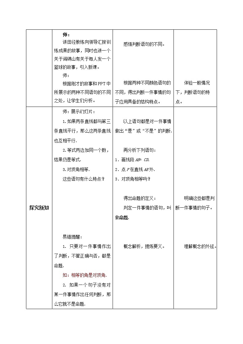 人教版数学七年级下册 5.3.2 命题、定理、证明  课件PPT（送教案练习）02