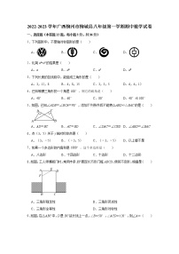 广西柳州市柳城县2022-2023学年八年级上学期期中数学试卷（含答案）