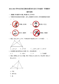 江苏省无锡市江阴市长泾片2022-2023学年八年级上学期期中数学试卷