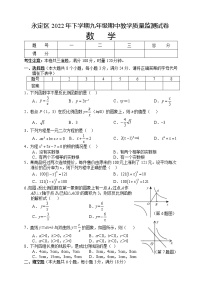 湖南省张家界市永定区2022-2023学年九年级上学期期中教学质量监测数学试题（含答案）