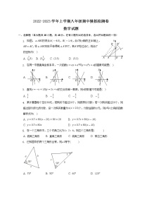 安徽省滁州市定远县第一初级中学2022-2023学年上学期八年级数学期中模拟检测卷(含答案)