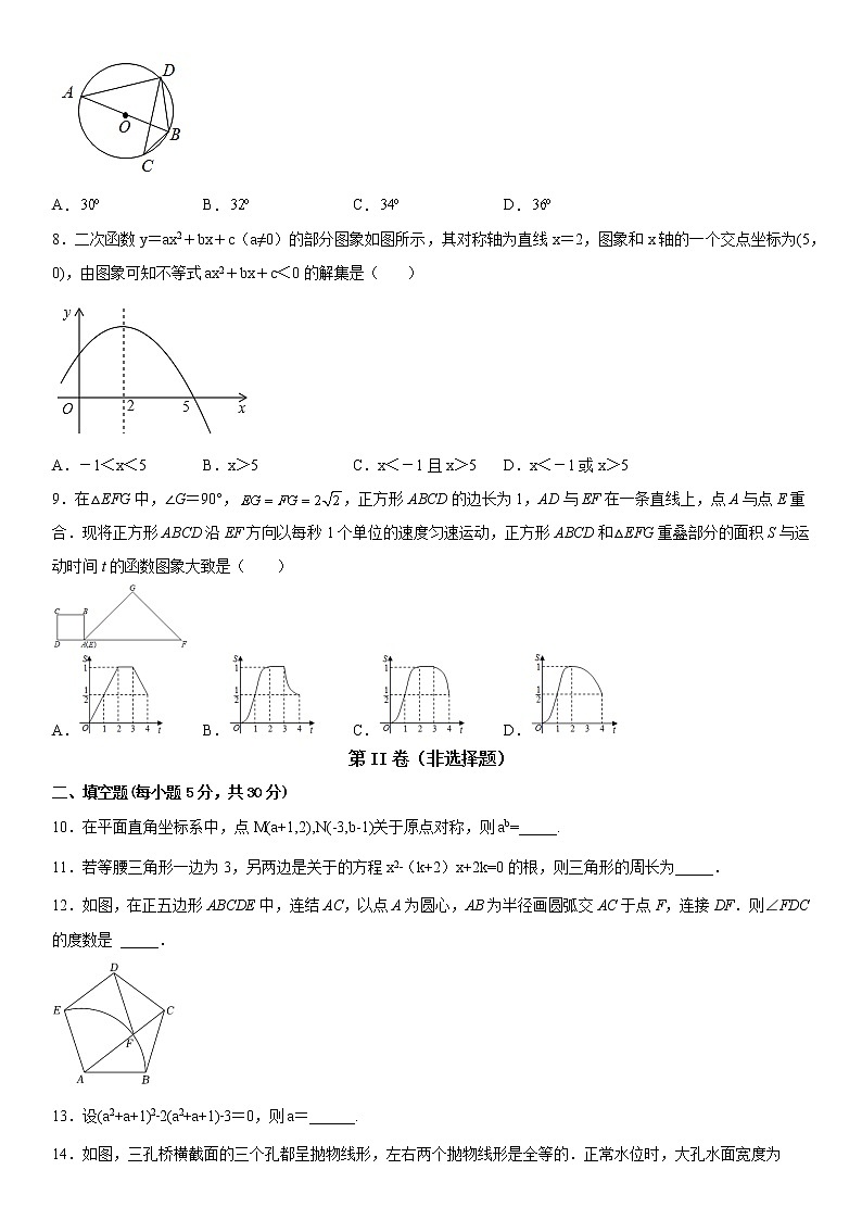 新疆乌鲁木齐市第七十六中学2022-2023学年九年级上学期期中考试数学试卷(含答案)第2页