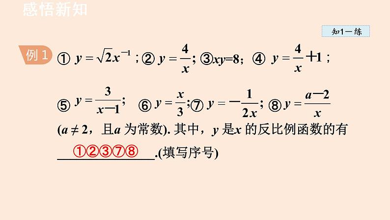 26.1.1 反比例函数 人教版数学九年级下册课件第5页