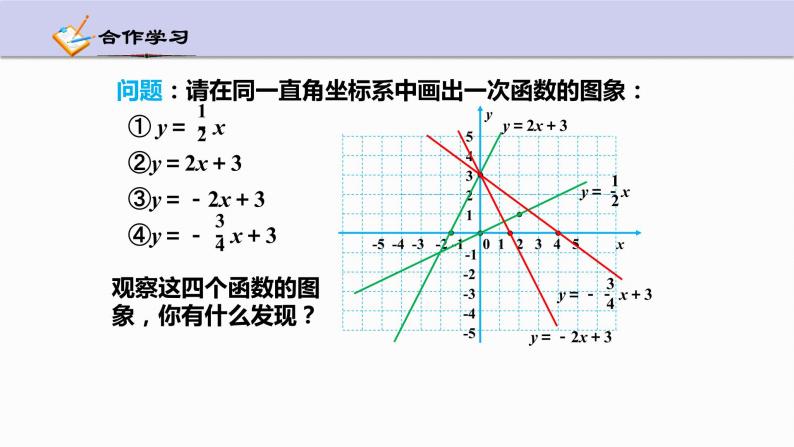5.4 一次函数的图象（第2课时）浙教版八年级上册课件04