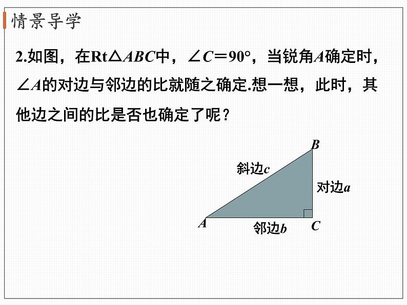 1.1 第2课时  正弦与余弦 北师大版九年级数学下册课件第7页