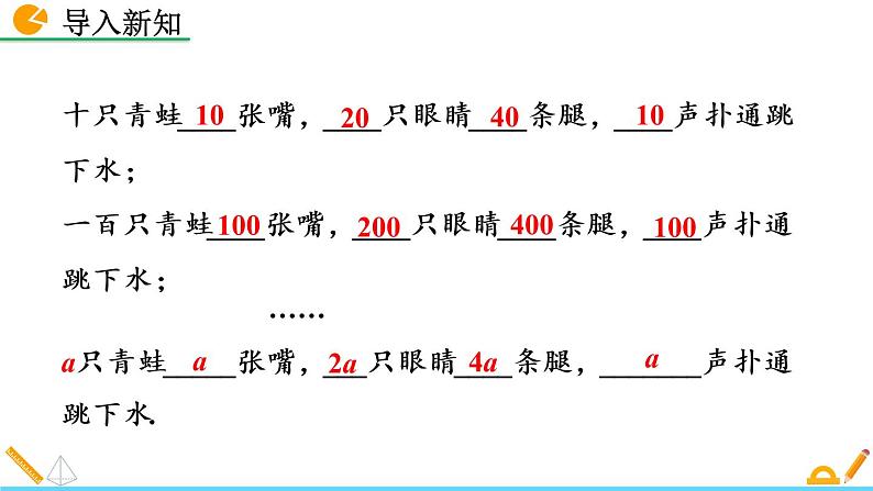 3.1 字母表示数 北师大版数学七年级上册精讲课件第3页