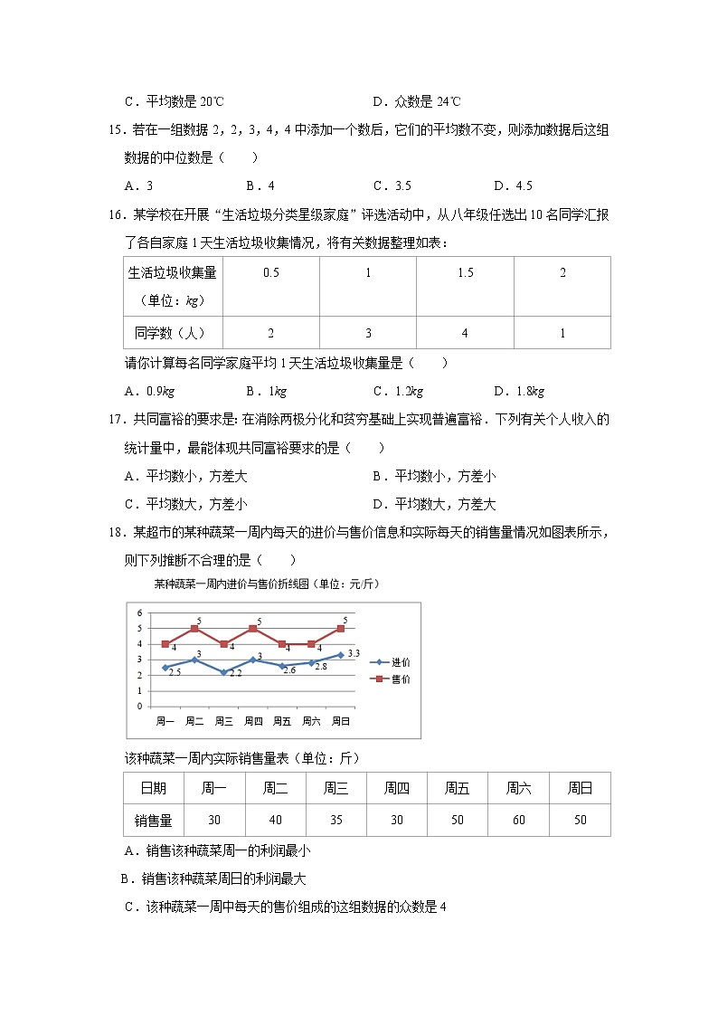 专题6--数据的分析--精练第3页