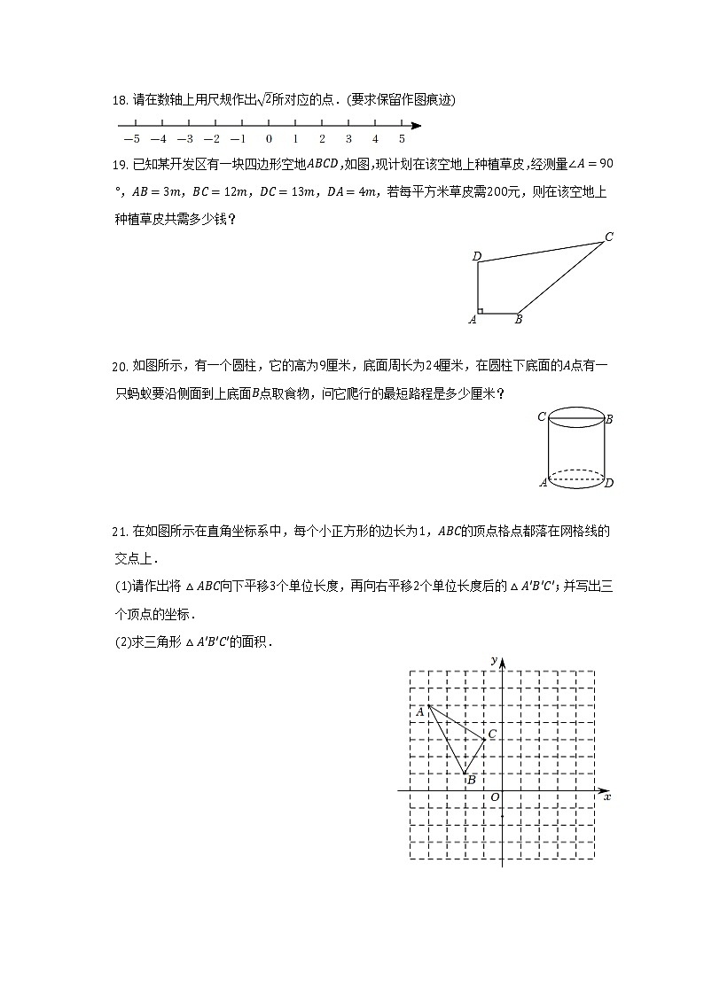 2022-2023学年广东省佛山市南海区狮山镇八年级（上）期中数学试卷（含解析）第3页