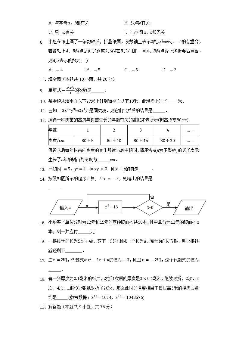 2022-2023学年江苏省盐城市建湖县七年级（上）期中数学试卷（含解析）第2页