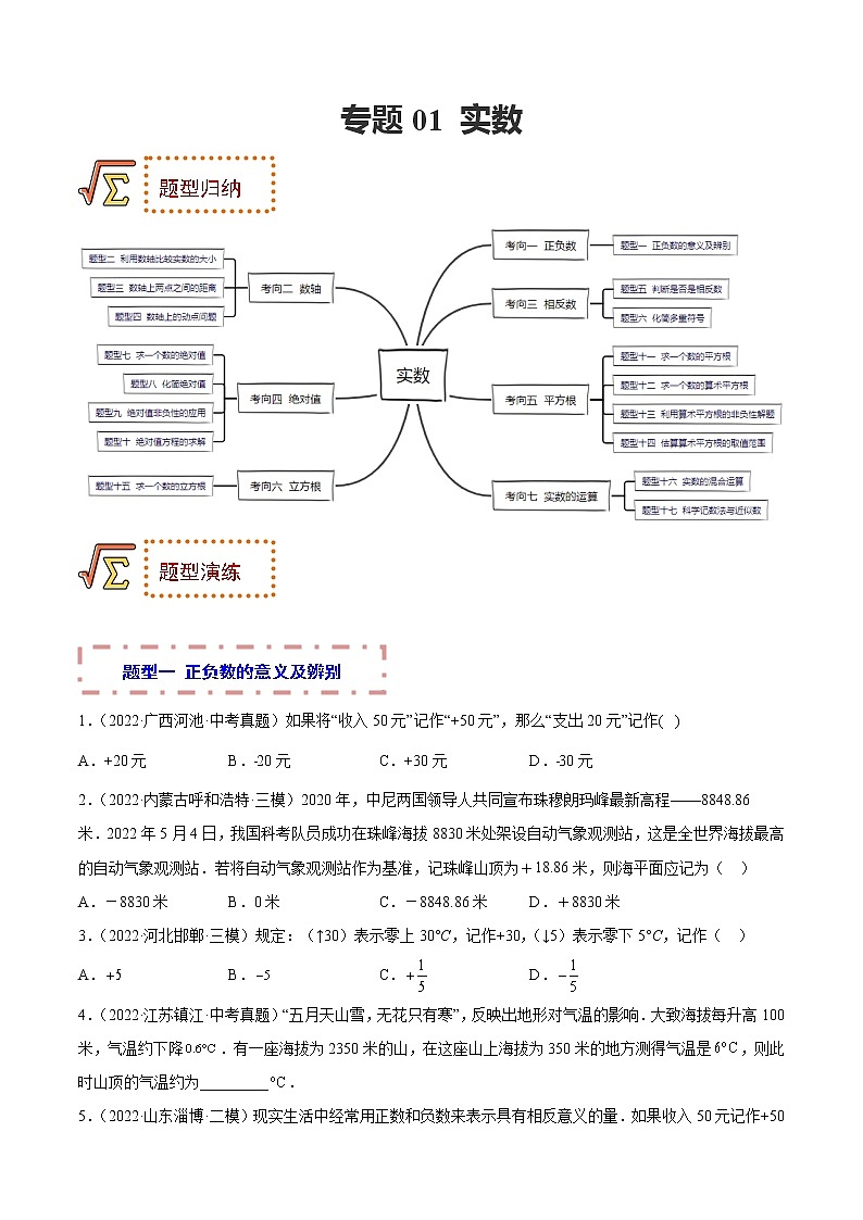 专题01 实数 题型归纳+课件01