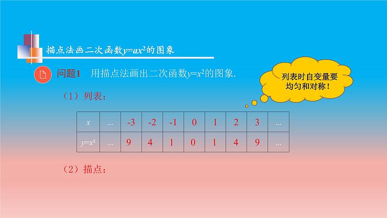 5.2 第1课时 二次函数y=ax^2的图象和性质 苏科版九年级数学下册教学课件07