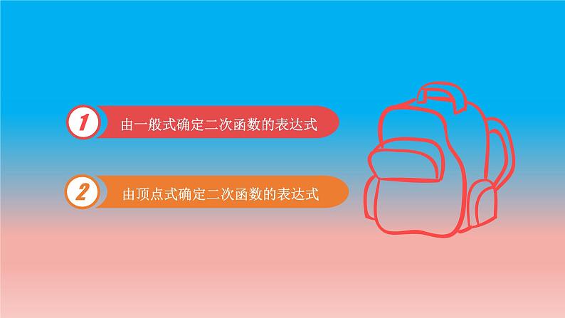 5.3 用待定系数法确定二次函数表达式 苏科版九年级数学下册教学课件02