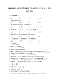 2022-2023学年吉林省名校调研（省命题C）七年级（上）期中数学试卷（含答案解析）