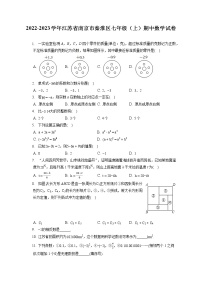 2022-2023学年江苏省南京市秦淮区七年级（上）期中数学试卷（含答案解析）