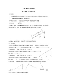 沪科版九年级上册第23章  解直角三角形23.1 锐角的三角函数第2课时导学案