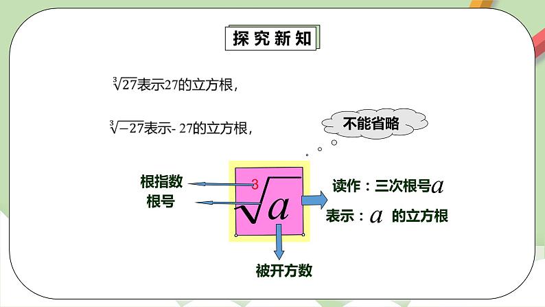 人教版数学七年级下册 6.2.1 《立方根》  课件PPT（送教案练习）07