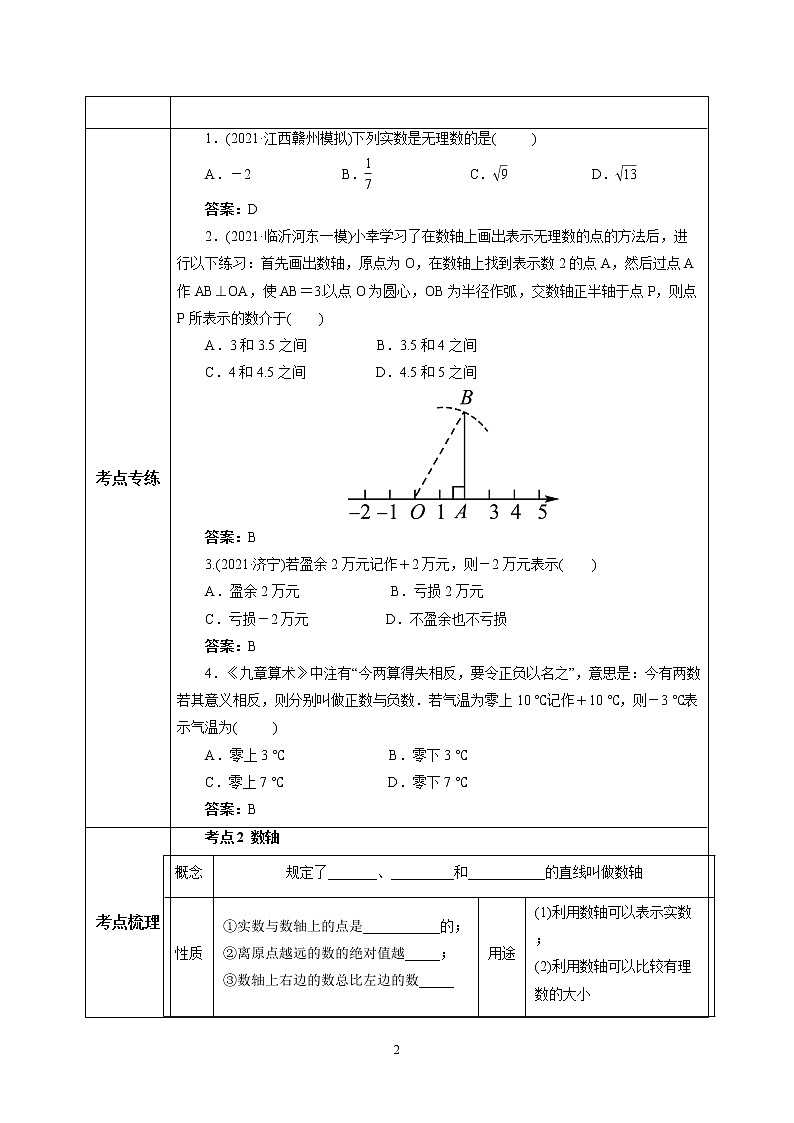 人教版数学七年级下册 6.3.3 《实数章末考点梳理》  课件PPT（送教案练习）02