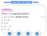 北师大版八年级数学上第三章位置与坐标3.3轴对称与坐标变化习题课件
