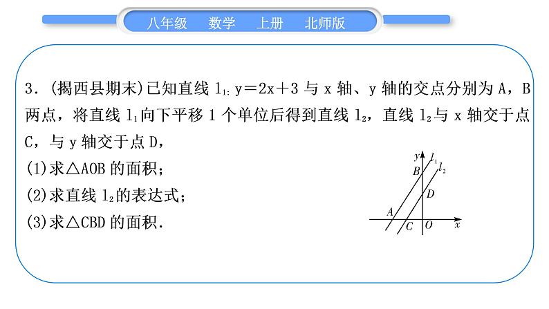 北师大版八年级数学上第四章一次函数基本功强化训练(二)　一次函数与图形面积 (1)习题课件03