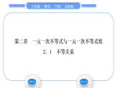 北师大版八年级数学下第二章一元一次不等式与一元一次不等式组2.1不等关系习题课件