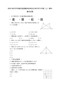 2022-2023学年湖北省恩施州来凤县大河中学八年级（上）期中数学试卷（含答案解析）