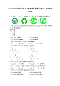 2022-2023学年湖南省长沙市明德教育集团八年级（上）期中数学试卷（含答案解析）