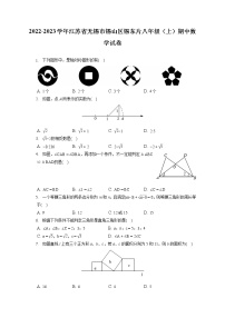 2022-2023学年江苏省无锡市锡山区锡东片八年级（上）期中数学试卷（含答案解析）