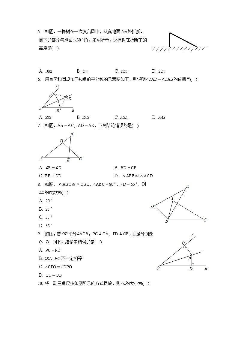 2022-2023学年天津市北辰区八年级（上）期中数学试卷（含答案解析）第2页