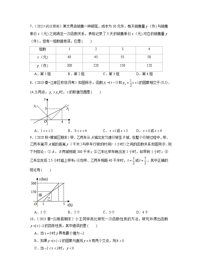 专题12.11第12章一次函数单元测试（能力过关卷）（原卷+解析）02