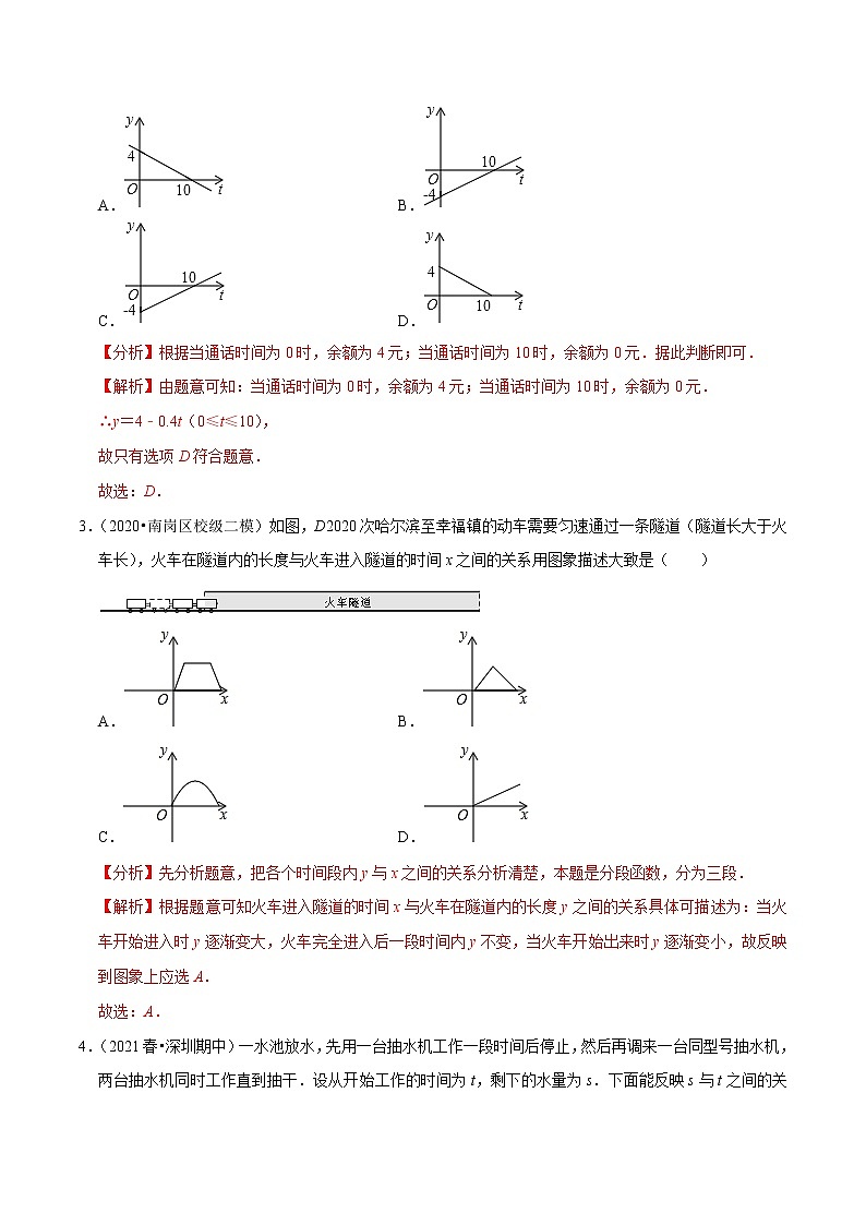 专题12.2函数的图象练习（原卷+解析）02