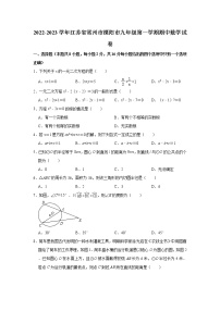 江苏省常州市溧阳市2022-2023学年九年级上学期期中数学试卷(含答案)