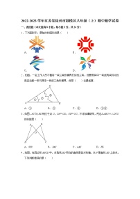 江苏省徐州市鼓楼区2022-2023学年八年级上学期期中考试数学试卷(含答案)