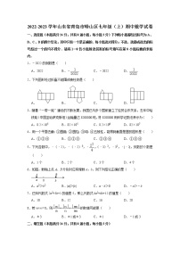 山东省青岛市崂山区2022-2023学年七年级上学期期中考试数学试题(含答案)