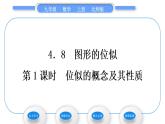 北师大版九年级数学上第四章图形的相似4.8图形的位似第1课时位似的概念及其性质习题课件