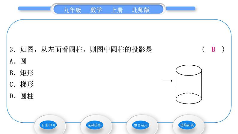 北师大版九年级数学上第五章投影与视图5.1投影第2课时平行投影习题课件08