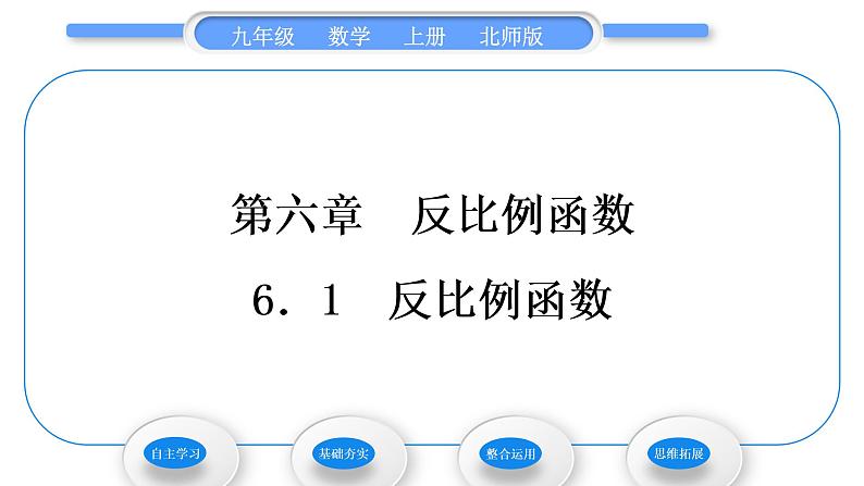 北师大版九年级数学上第六章反比例函数6.1反比例函数习题课件01