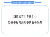北师大版九年级数学上第一章特殊平行四边形知能素养小专题(一)特殊平行四边形中的折叠问题习题课件