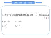 北师大版九年级数学上第六章反比例函数基本功强化训练(五)反比例函数的图象与性质习题课件